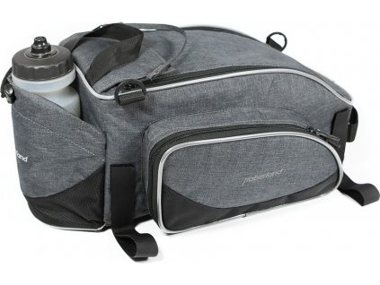 Taška na nosič Haberland Flexibag L šedá/čierna, 39x17x23cm, 12l, suchý zip