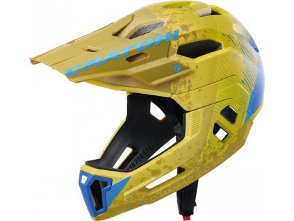 Cykl.helma Cratoni C-Maniac 2.0MX (MTB) vel.L/XL (58-61cm) žlutá/modrá matná