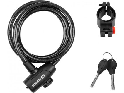 zamek f strong spiralovy s drzakem 150cm 10mm crn img 491391 hlavni fd 3