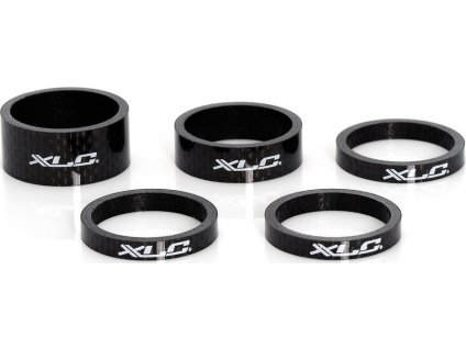 XLC A-Head Spacer-sada AS-C01 3 x 5, 1 x 10, 1 x 15, 1 1/8" Carbon