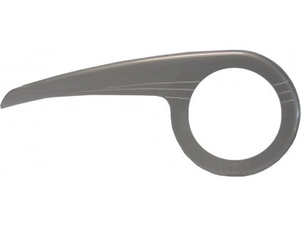 Hebie kryt prevodníku 1-krídl., stríbrný pro 42 zubu, 210 mm, pro presmykac