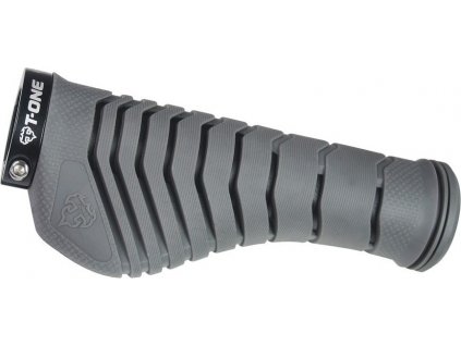 Gripy T-One Aero šedá/čier, 130mm,1x zaisťovacie skrutky