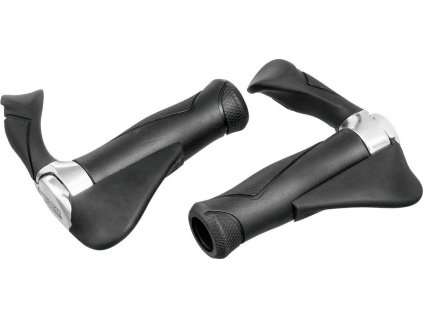 Gripy MTB Multi-Flex 2, 130/130 mm, čierne/strieborné