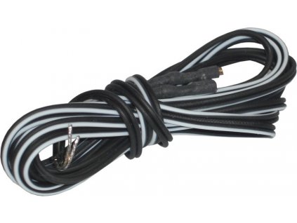 Dvojitý kabel (2-žilní) b&m s plochou zástrckou ca. 185cm