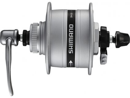 Dyn.v náboji pr.kola Shimano A-DH3D37 3W 100mm, 36 der,stríbrná,Centerlock, SNSP