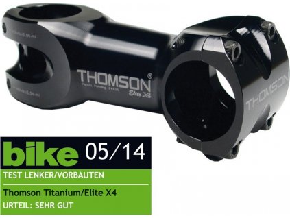 Predstavec Thomson Elite 4 1 1/8" 0° 70mm 31,8mm čierny