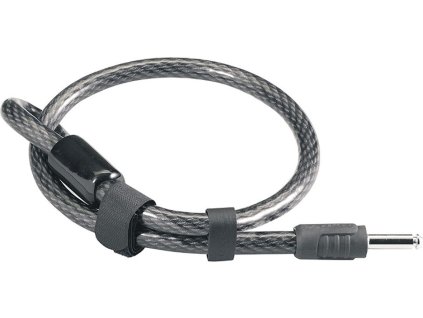 Zástrčný lankový zámok AXA RL pre Defender 80cm 15mm, čierny