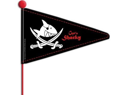 Vlajecka na tyci Capt`n Sharky oboustranná a rozkládací