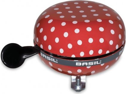 Zvonček Basil Polka Dot red/white dots, 80mm