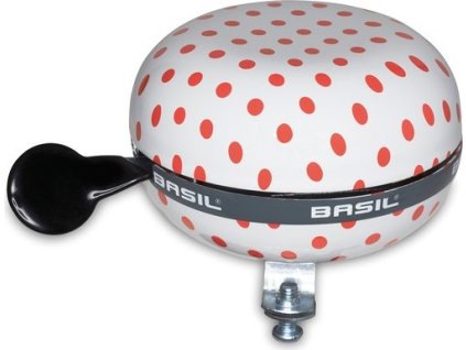 Ding-Dong Zvonček Basil Polka Dot white/red dots, 80mm