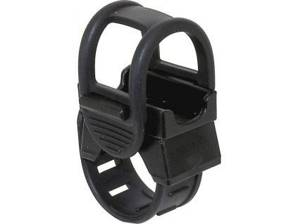 držák  univerzální - objímka+gumový upínač pro světla, mobilní telefony....