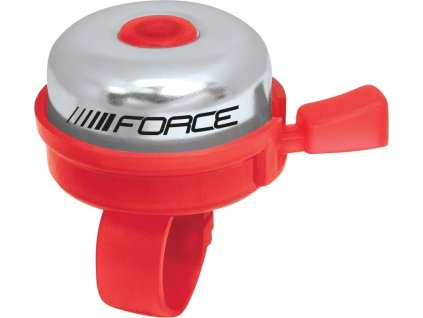 Zvonček FORCE KLASIK Fe/plast 22,2mm, červený