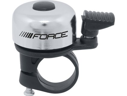 Zvonček FORCE MINI Fe/plast 22,2mm paličkový, strieborný