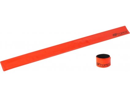 pásek reflex FORCE samonavíjecí 38 cm, oranžový