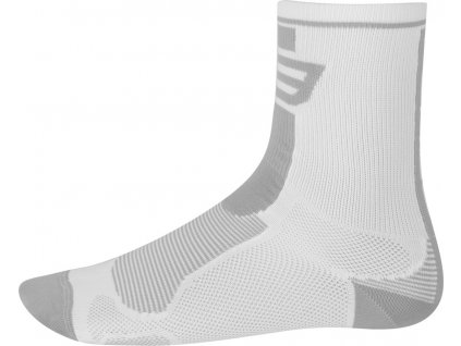 ponožky FORCE LONG, bílo-šedé L - XL