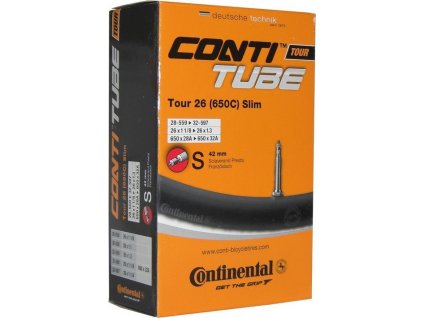 Duša Continental Tour 26 slim 26x1 / 1 1/4" 28/32-559/597,SV 42mm