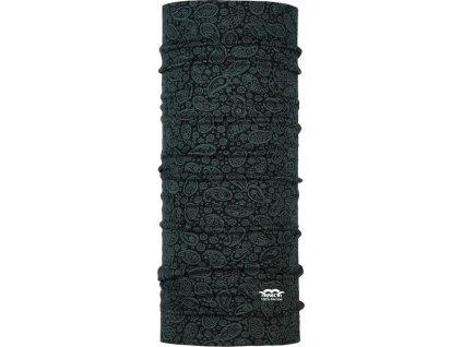 Šátek na krk P.A.C. Merino Paisley Black 8850-204