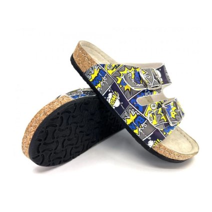 Zdravotné chlapčenské korkové šľapky - Mnohofarebné (Veľkosť 30)