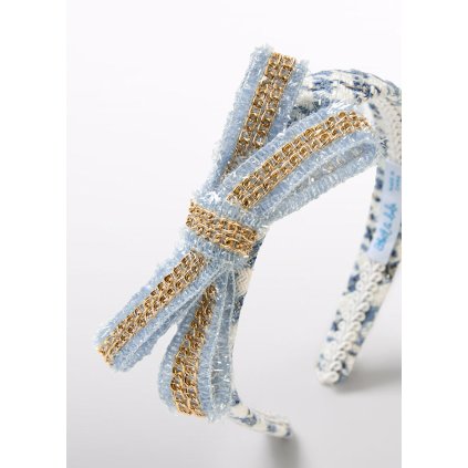 Exkluzívna dievčenská čelenka - Sivá (Veľkosť UNI)