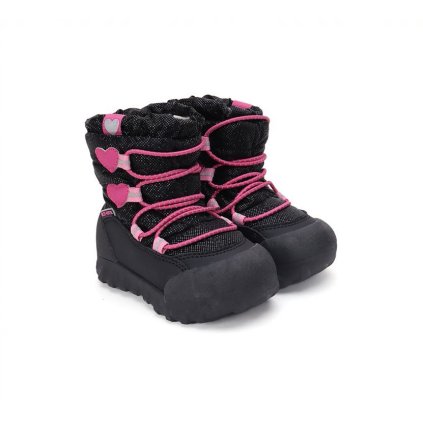 Dievčenská zimná obuv s membránou D.D.Step AQUA-TEX - Čierna (Veľkosť 33)