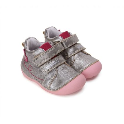 Dievčenská kožená obuv D.D.STEP - Champagne (Veľkosť 23)