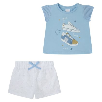 2 dielny dievčenský letný set - Modrá (Veľkosť 92)
