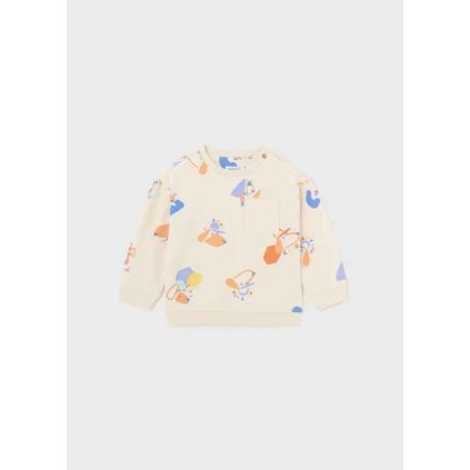 MAYORAL bavlnená chlapčenská mikina bez kapucne - Mnohofarebné (Veľkosť 86)