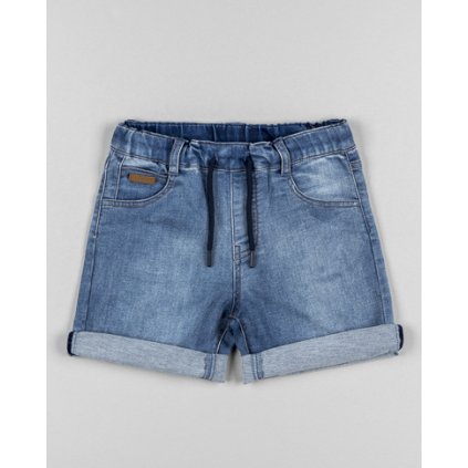 Chlapčenské riflové krátke nohavice na gumičku - Modrá (Veľkosť 122)