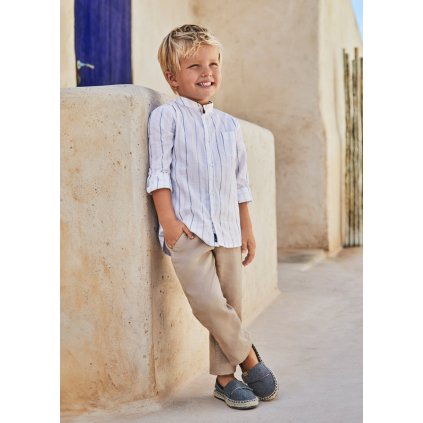 MAYORAL chlapčenské elegantné nohavice - Béžová (Veľkosť 134)