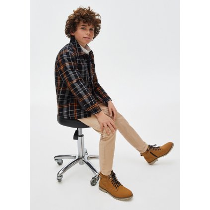 Chino chlapčenské nohavice - Béžová (Veľkosť 140)