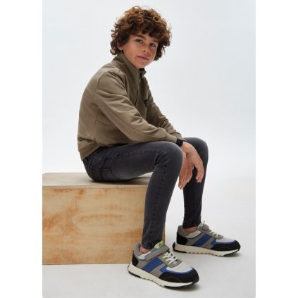 Chlapčenské slimfit rifle - Sivá (Veľkosť 152)