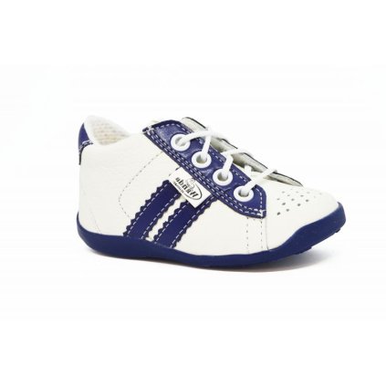 Celokožená obuv pre prvé kroky WANDA - Biela (Veľkosť 18)