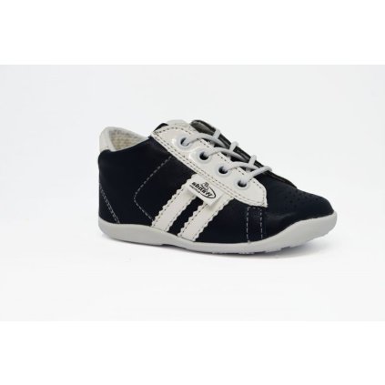 Celokožená obuv pre prvé kroky WANDA - Modrá (Veľkosť 18)