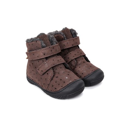 Unisex detské zimné čižmy D.D.STEP (Veľkosť 29, Farba Hnedá)
