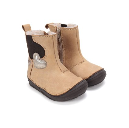 Dievčenské zimné čižmy D.D.STEP (Veľkosť 28, Farba Cream)