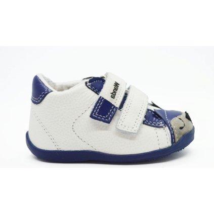 Celokožená obuv pre prvé kroky WANDA - Biela (Veľkosť 17)