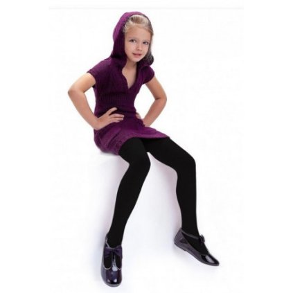 Detské vrúbkované pančuchy AGATKA 100den (Veľkosť 146/152)