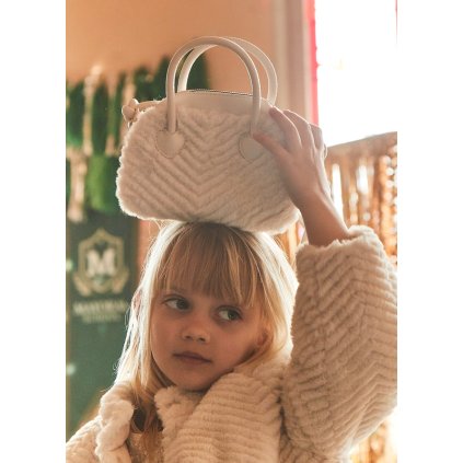 Kožušiková dievčenská kabelka MAYORAL - Béžová (Veľkosť UNI)