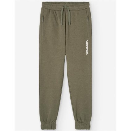 Bavlnené nohavice- tepláky chlapčenské - Zelená (Veľkosť 158)