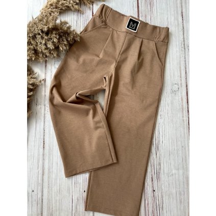 Dievčenské rozšírené nohavice - Hnedá (Veľkosť 116/122)