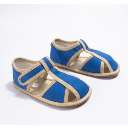 Detské barefoot prezúvky MILASH zatvorené - Modrá (Veľkosť 32)