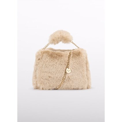 Luxusná huňatá kabelka ABEL&LULA - Béžová (Veľkosť UNI)