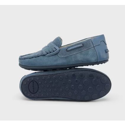 MAYORAL kožené chlapčenské mokasíny - Modrá (Veľkosť 38)