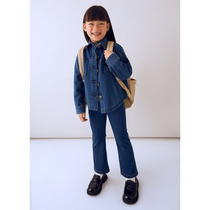 MAYORAL rifľové dievčenské legíny - Modrá (Veľkosť 122)