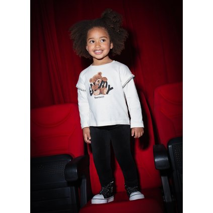 MAYORAL dievčenské sametové legíny - Čierna (Veľkosť 140)