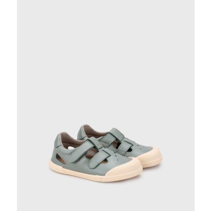 Barefoot kožené sandále IGOR - Modrá (Veľkosť 22)