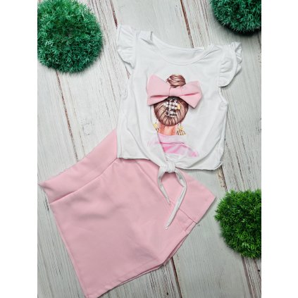 2 dielny dievčenský set - Ružová (Veľkosť 146/152)