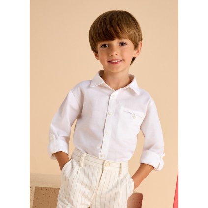 Chlapčenská košeľa 2v1 - Biela (Veľkosť 110)