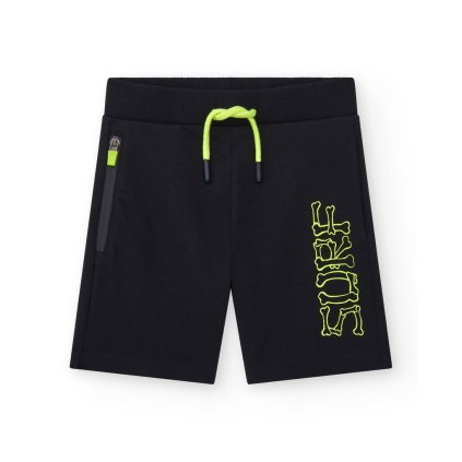 Chlapčenské bavlnené krátke nohavice - Čierna (Veľkosť 110)