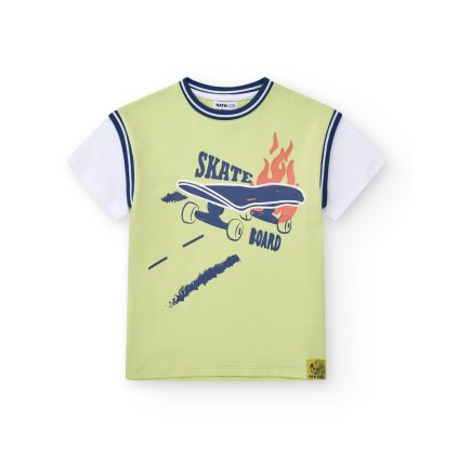 Chlapčenské tričko s krátkym rukávom - Zelená (Veľkosť 152)